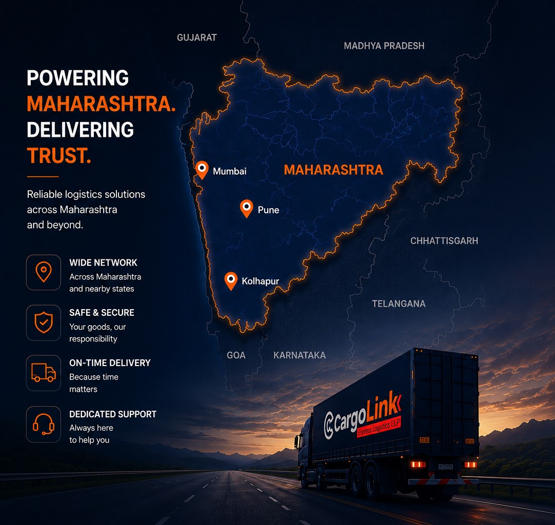 CargoLink's delivery network across Maharashtra